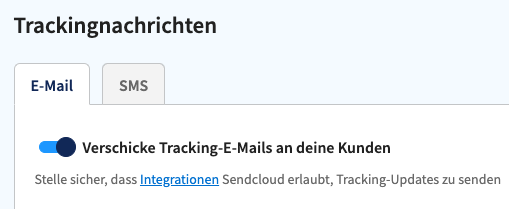 Tracking E-Mails Personalisieren – Sendcloud Help Center